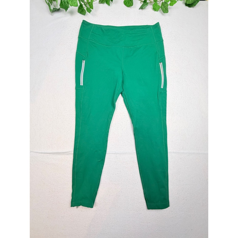 Mondetta Performance Green Zipper Pocket‎ Ankle Zip Leggings XL 1797098